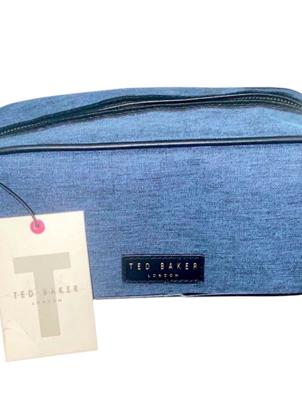 Ted Baker Light Blue Men's Toiletry Dopp Kit - Picture 2 of 7